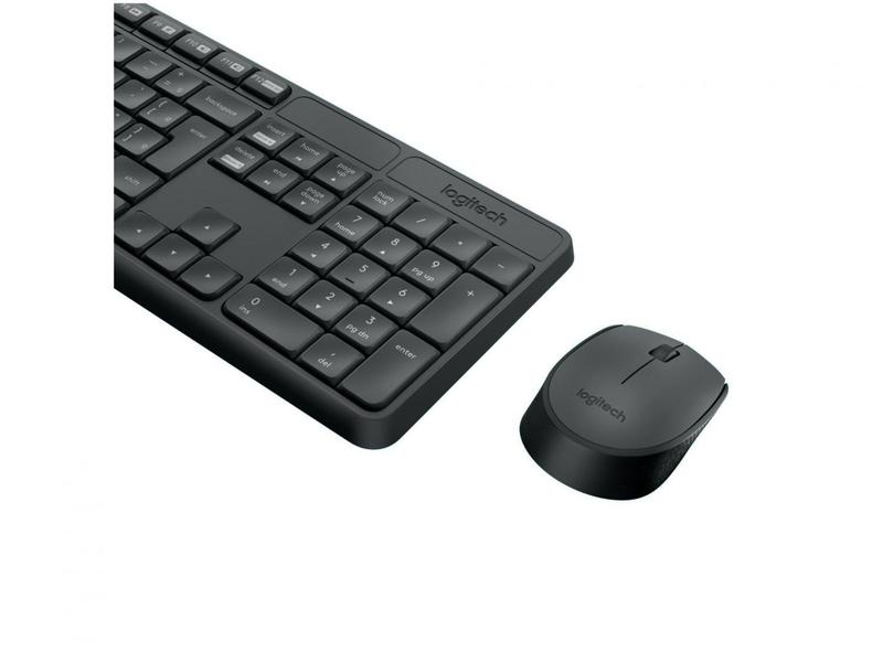 Imagem de Kit Teclado e Mouse Sem Fio Logitech MK235