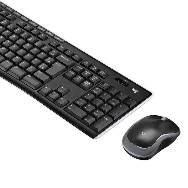 Imagem de Kit Teclado e Mouse Sem Fio Logitech MK270 920-004433-C