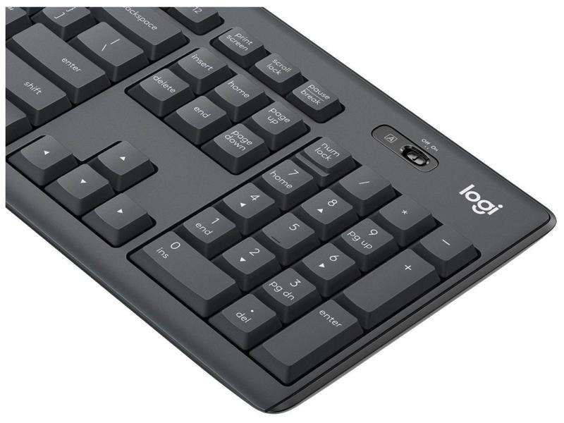 Imagem de Kit Teclado e Mouse sem Fio Logitech MK295 Silent