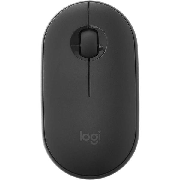 Imagem de Kit Teclado E Mouse Sem Fio Logitech Mk470 Slim Preto Cinza