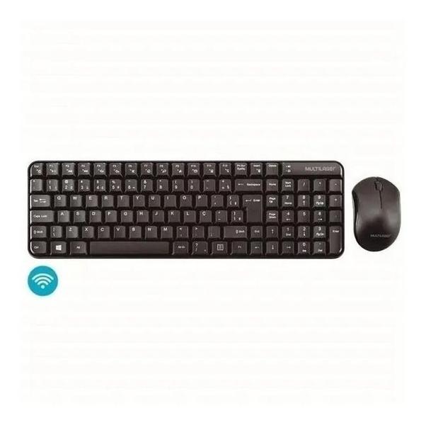 Imagem de Kit Teclado E Mouse Sem Fio Multilaser Para Notebook