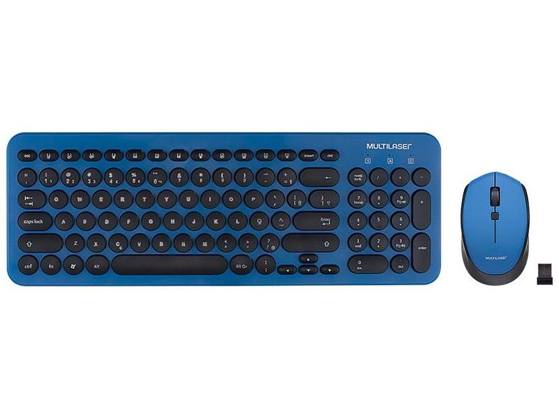 Imagem de Kit Teclado e Mouse sem Fio Multilaser