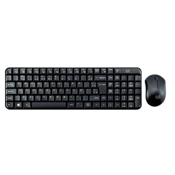 Imagem de Kit Teclado E Mouse Sem Fio Multimidia Compacto Silencioso