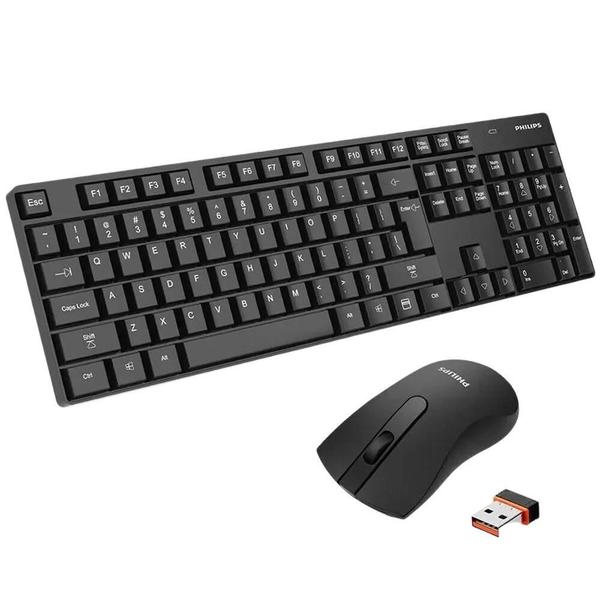 Imagem de Kit Teclado E Mouse Sem Fio Philips 2.4G Wireless - C501