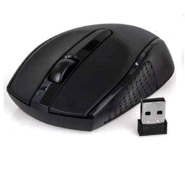 Imagem de Kit teclado e mouse sem fio wireless preto 