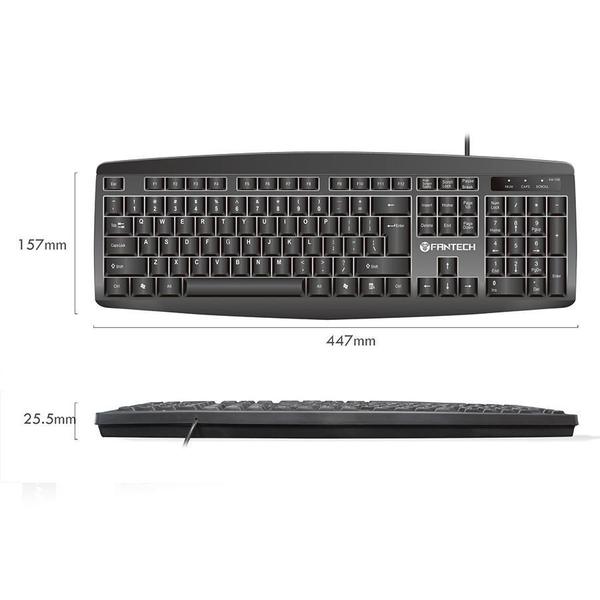 Imagem de Kit Teclado E Mouse Teclas Silenciosas Fantech Km-100