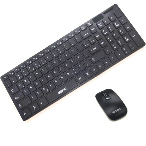 Kit Teclado E Mouse Ultrafino Wireless Notebook Desktop tc06 - nbc Imagem de Kit Teclado E Mouse Ultrafino Wireless Notebook Desktop tc06
