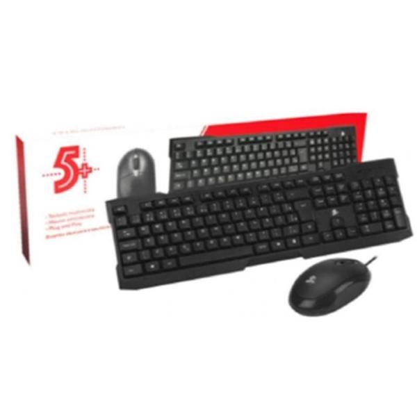 Imagem de Kit Teclado E Mouse Usb Com Fio Tecrado