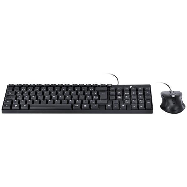 Imagem de Kit Teclado E Mouse Usb Corp - Mouse 1200dpi - Cabo 1.8m - Vinik - Cc200