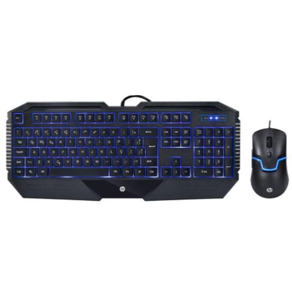 Imagem de Kit Teclado e Mouse Usb Gamer Hp Gk110 Pra Youtuber