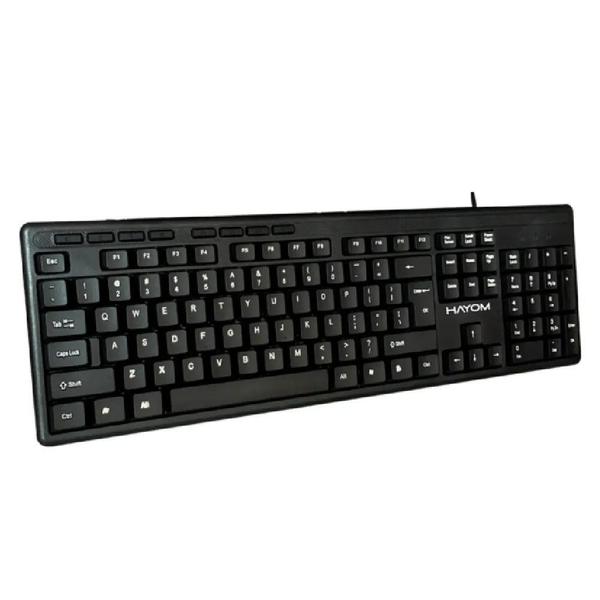 Imagem de Kit Teclado e Mouse USB Linha Office Basico Preto Com Fio