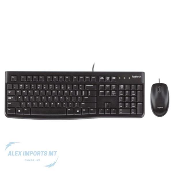 Imagem de Kit Teclado e Mouse Usb Logitech Mk120 Para Empresas