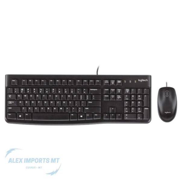 Imagem de Kit Teclado E Mouse Usb Logitech Mk120 Teclas Silenciosa