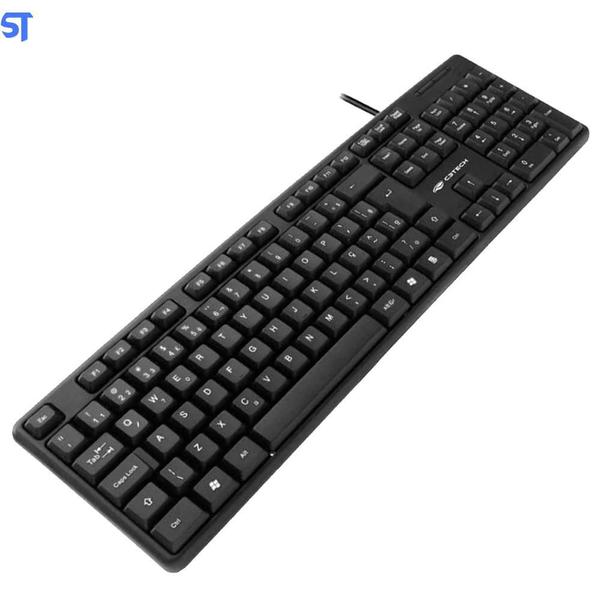 Imagem de Kit Teclado E Mouse Usb Ms-35Bk+ Kb-15Bk C3Plus