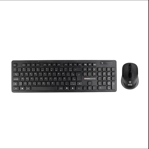 Imagem de Kit Teclado e Mouse USB, Sem Fio, Kross Elegance - KE-KM558V1 Preto