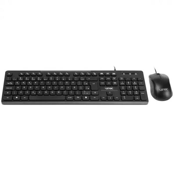 Imagem de Kit Teclado e Mouse USB SLIM Chocolate Vinik - SC100