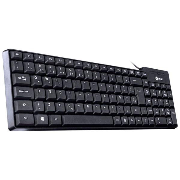 Imagem de Kit Teclado e Mouse Vinik, USB, ABNT2, 1000 DPI, Preto