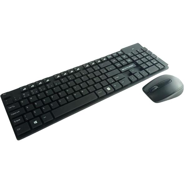 Imagem de Kit Teclado e Mouse Wireless 2.4 GHz Sem Fio Slim Multimídia Teclas Flutuantes Multilaser TC251