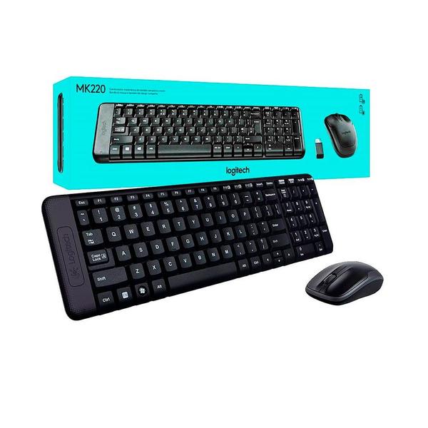 Imagem de Kit Teclado e Mouse Wireless MK220 - Logitech