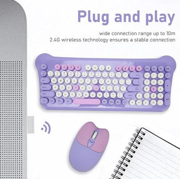 Imagem de Kit Teclado E Mouse Wireless Sem Fio Para Notebook Lenovo Ideapad 3i