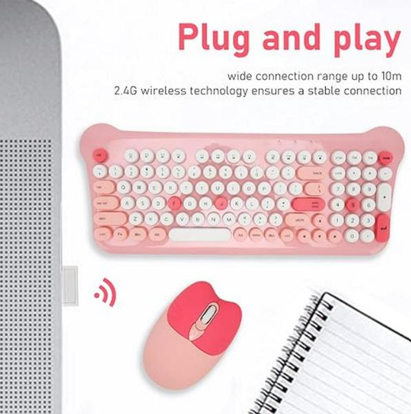 Imagem de Kit Teclado E Mouse Wireless Sem Fio Para Notebook Lenovo V14