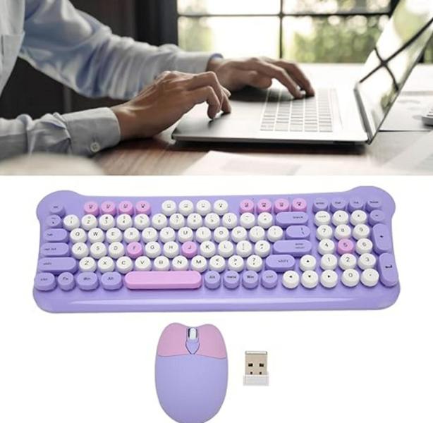 Imagem de Kit Teclado E Mouse Wireless Sem Fio Para Notebook Samsung Book Core I5