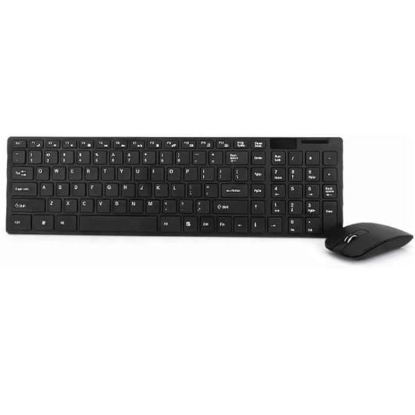 Imagem de Kit Teclado E Mouse Wireless Sem Fio Ultra Slim Bluetooth2.4 PRETO Bluetooth