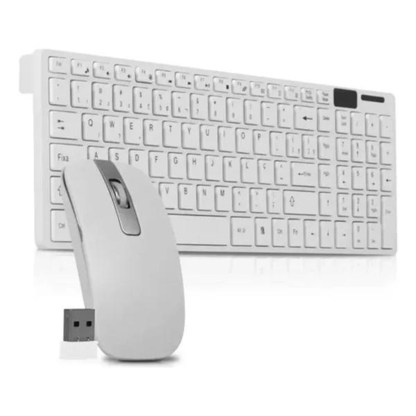 Imagem de Kit Teclado E Mouse Wireless Slim Sem Fio 2.4 Ghz K-06