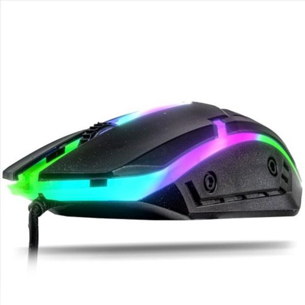 Imagem de Kit Teclado Gamer Membrana Com Mouse Rgb Luminoso