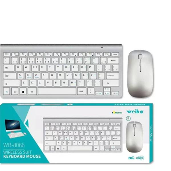 Kit Teclado Inteligente Mouse Wireless iMac iPad Android Phone Smartv Nf - Mek Imagem de Kit Teclado Inteligente Mouse Wireless iMac iPad Android Phone Smartv Nf