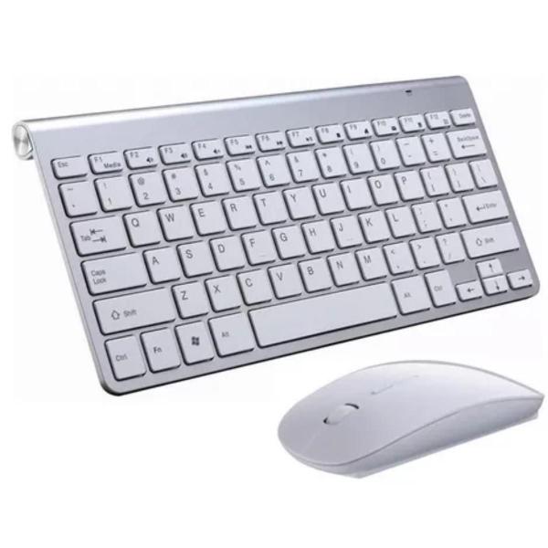 Imagem de Kit Teclado Inteligente Mouse Wireless iMac iPad Android Phone Smartv Nf