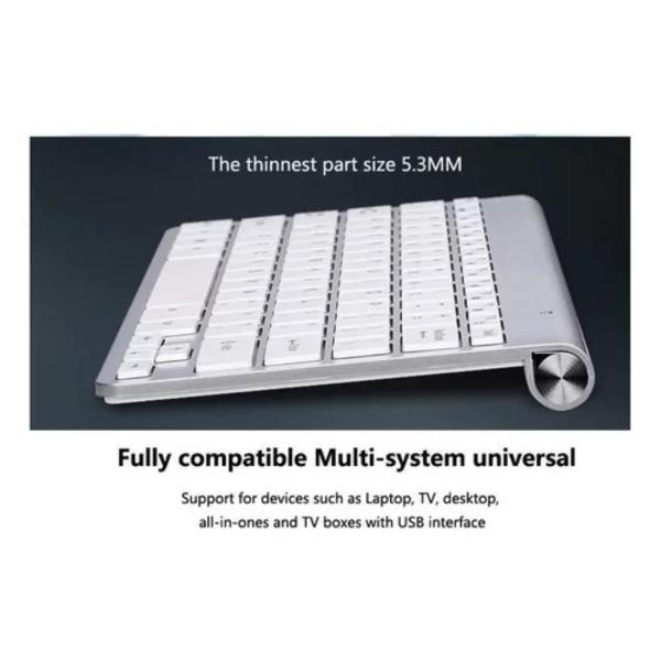 Kit Teclado Inteligente Mouse Wireless iMac iPad Android Phone Smartv Nf - Mek Imagem de Kit Teclado Inteligente Mouse Wireless iMac iPad Android Phone Smartv Nf