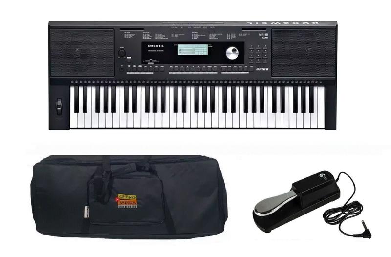 Imagem de Kit Teclado Kurzweil KP100 com Capa e Pedal