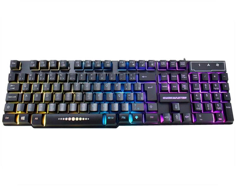 Imagem de Kit Teclado, Mouse e Mousepad Gamer K-Mex KM5228 Com Fio