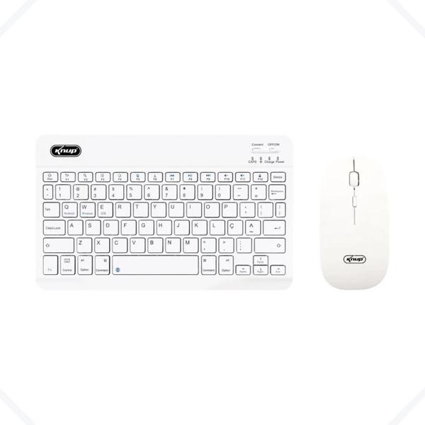 Imagem de Kit Teclado Mouse Multimídia  KP-TE127 - Branco