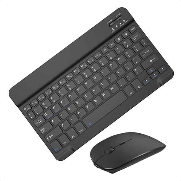 Imagem de Kit Teclado Mouse Para Ipad Air 5 Air 4 10.9" Recarregável Bluetooth Sem Fio Silencioso