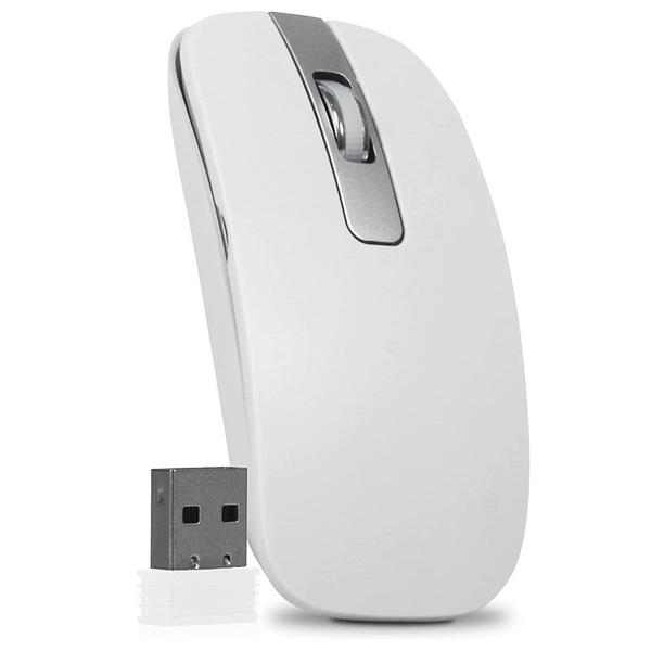 Imagem de Kit Teclado + Mouse S/Fio 1600dpi Smart 2.4ghz Abnt2 Branco