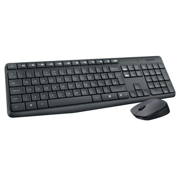 Imagem de Kit Teclado+mouse S/FIO Preto MK235 Wireless Logitech