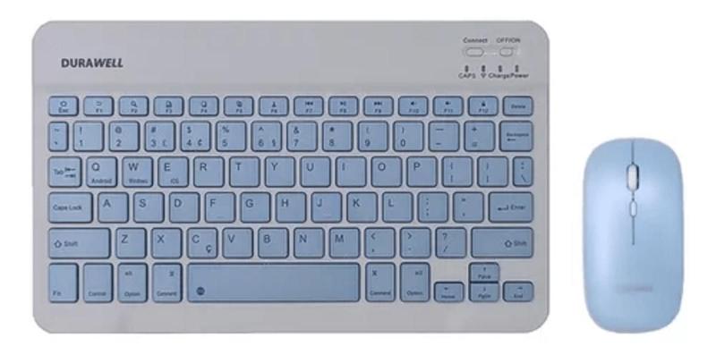 Kit Teclado Mouse Sem Fio Bluetooth Brasil Português KA-685 - KAPBOM Imagem de Kit Teclado Mouse Sem Fio Bluetooth Brasil Português KA-685