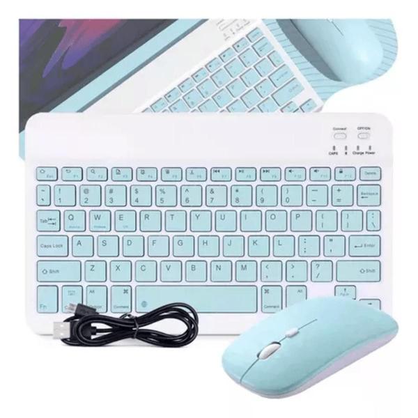 Kit Teclado Mouse Sem Fio Bluetooth Brasil Português KA-685 - KAPBOM Imagem de Kit Teclado Mouse Sem Fio Bluetooth Brasil Português KA-685