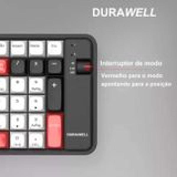 Imagem de Kit Teclado Mouse Sem Fio Recarregável Bluetooth Tablet/Notebook 2.4