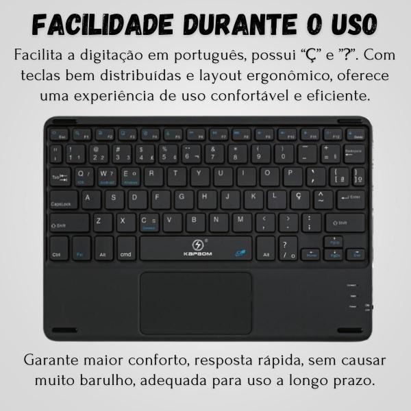 Kit Teclado + Mouse Touchpad Para Tablet Amazon Fire Hd 10 - Star Capas E Acessórios Imagem de Kit Teclado + Mouse Touchpad Para Tablet Amazon Fire Hd 10