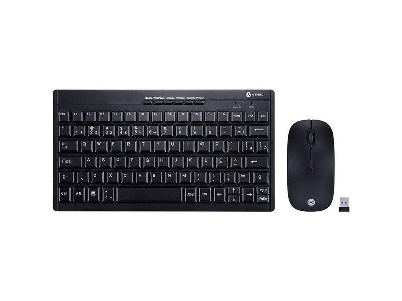 Imagem de Kit Teclado+Mouse Vinik Wireless Flat Dc110 28407