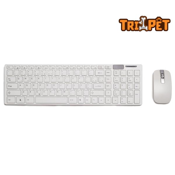 Imagem de Kit Teclado Mouse Wireless S/fio Ultra Slim 2.4 Ghz