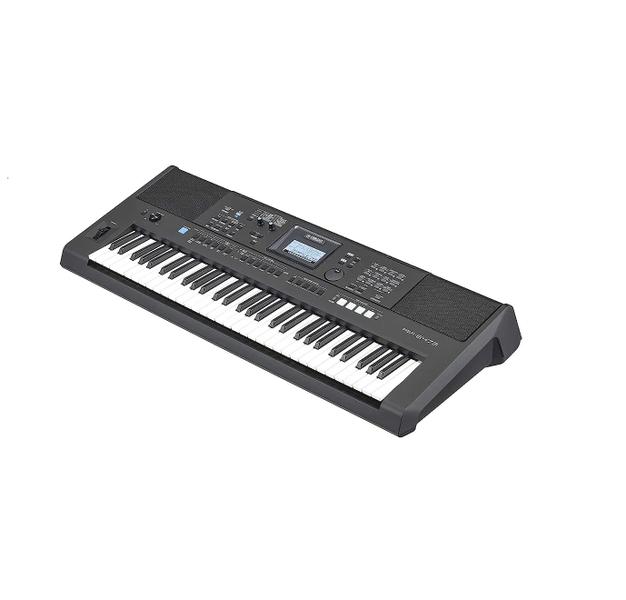 Imagem de Kit Teclado Musical Arranjador Yamaha Psr E 473 Com Fonte