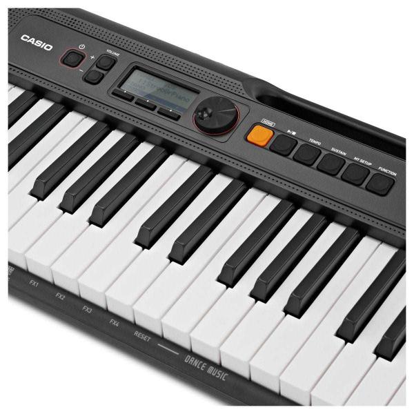 Imagem de Kit Teclado Musical CASIOTONE CT-S200 CASIO Preto Aplicativo Chordana Play + Capa