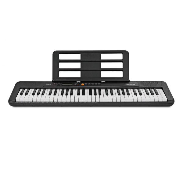 Imagem de Kit Teclado Musical CASIOTONE CT-S200 CASIO Preto Aplicativo Chordana Play + Suporte X + Pedal Sustain