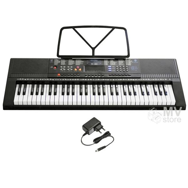 Imagem de Kit Teclado Musical estudante TC-261 + Suporte + Bag