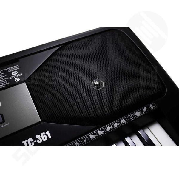 Imagem de Kit Teclado Musical Spring TC 361 61 Teclas Sensitivas + Capa