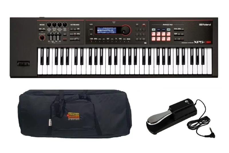 Imagem de Kit Teclado Roland Xps30 Com Capa e Pedal